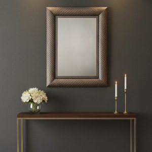 bronze textured mirror